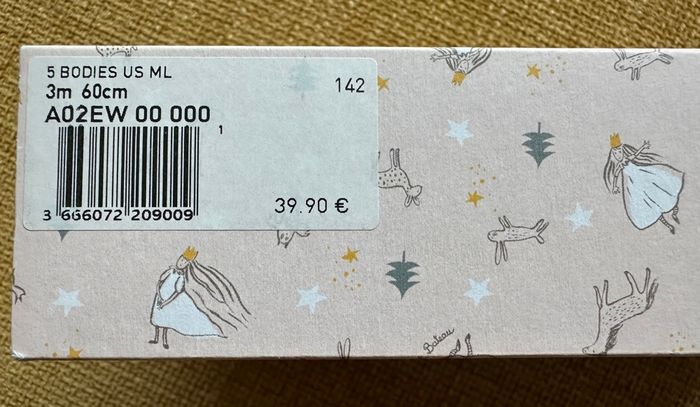 Lot de 5 bodies manches longues Petit Bateau - photo numéro 4