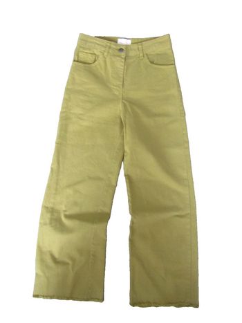 jeans jambes larges taille haute couleur moutarde foncé marque banditas taille indiquée S = 36/38