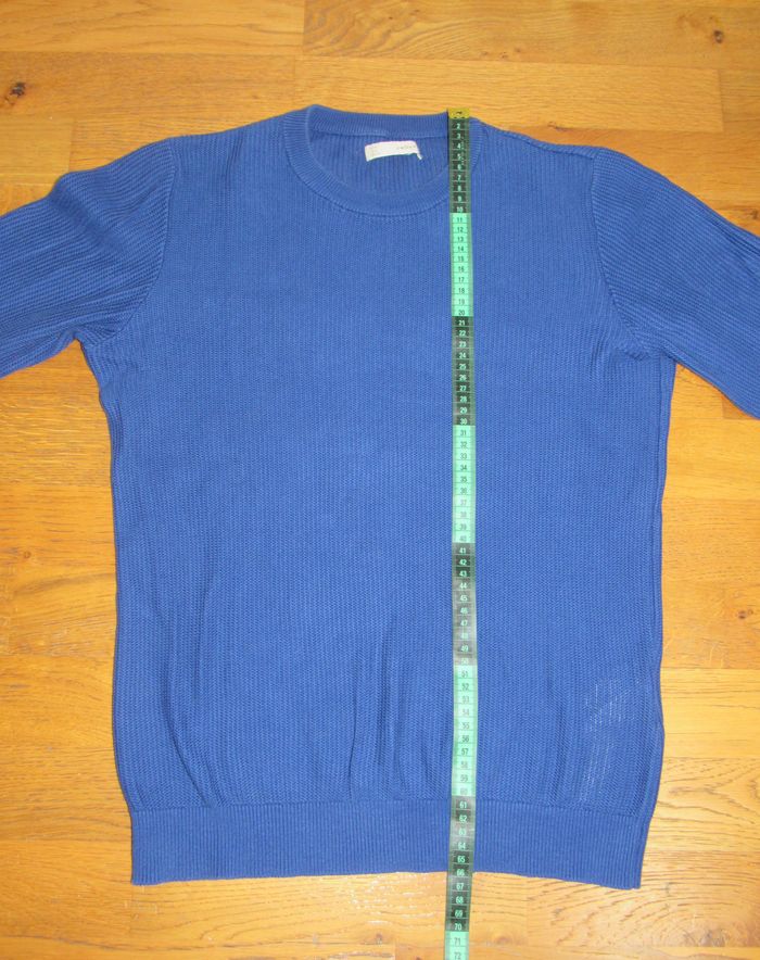 Pull Celio bleu en maille - Taille M - photo numéro 8