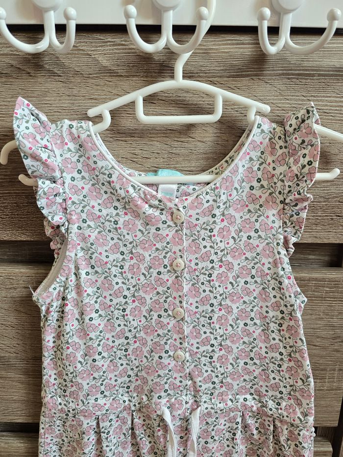Vêtement Bébé Fille - Combishort fleurie - Obaibi - 23 mois 86 cm - photo numéro 2