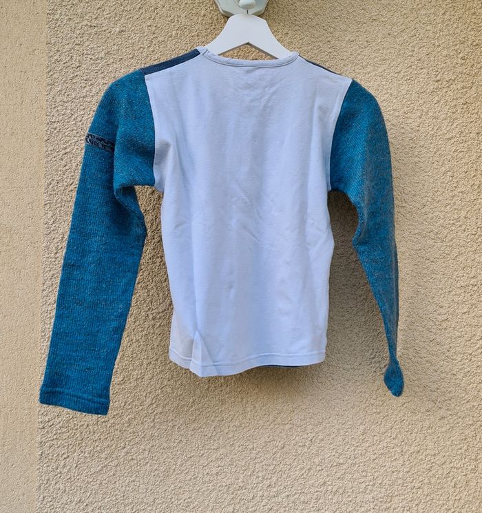 Haut bleu manches longues - photo numéro 2