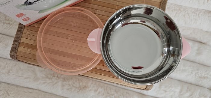 Bol thermique en acier rose Neuf - photo numéro 5