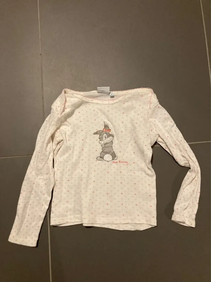 Maillot de corps miss bunny 3 ans