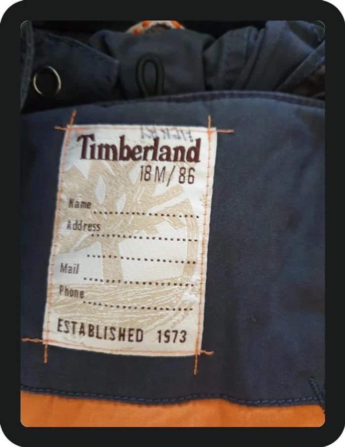 manteau garçon gris/orange Timberland 18 mois - photo numéro 8