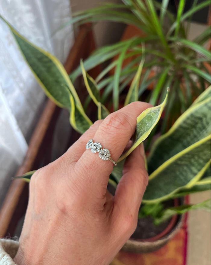 Bague argent triple pensée Pandora - photo numéro 5