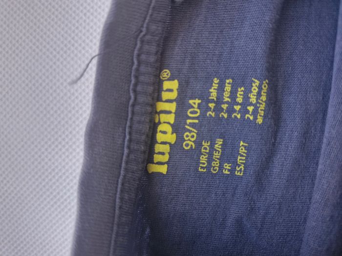 T-shirt manches longues 2/4 ans Lupilu Bleu Dinosaure astronaute fusée take me to space - photo numéro 4
