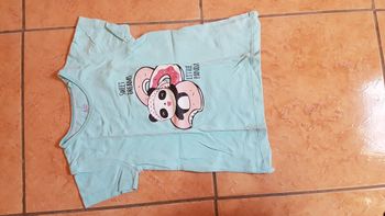 T shirt été fille 3-4 ans (98-104) vert Lupilu