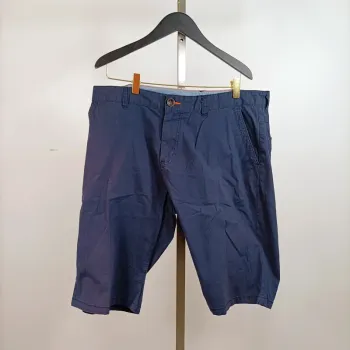 Bermuda bleu slim Tom Tailor homme JIM 100% coton taille 38 casual été A852