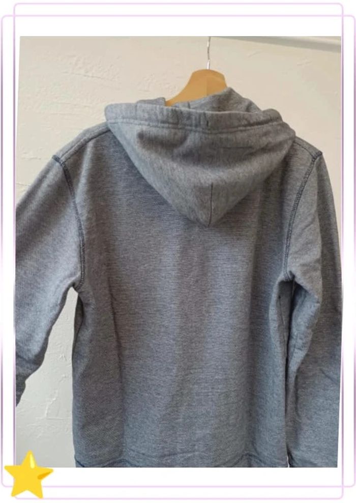 Pull sweat capuche bleu Celio L - photo numéro 6