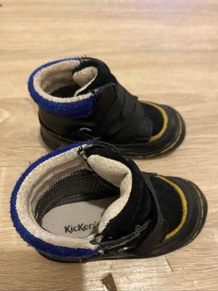 Boots Kickers Enfant en cuir – Waterproof – Taille 21 - photo numéro 6