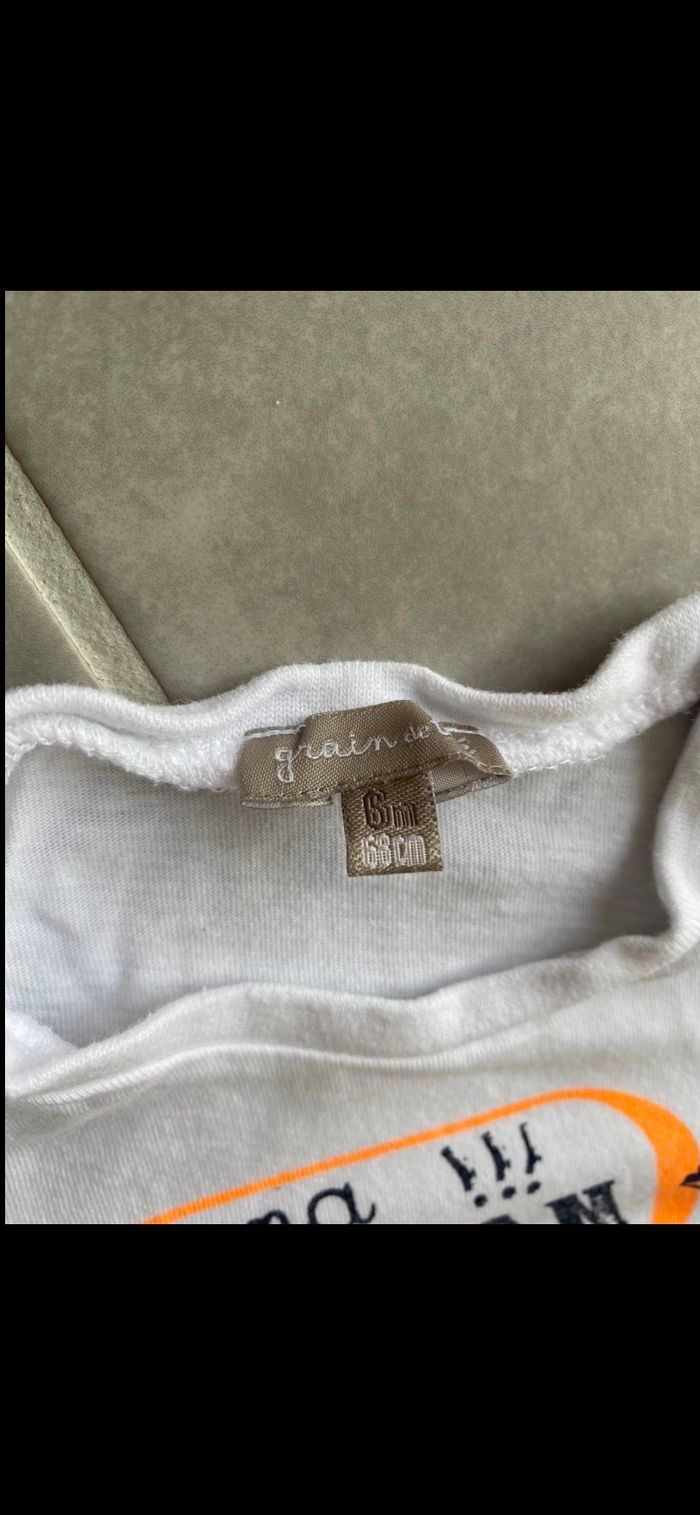 Tee shirt manches courtes Maman Papa 6 mois - photo numéro 6