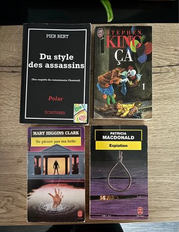 Lot de livres thrillers/polars Édition Vintage