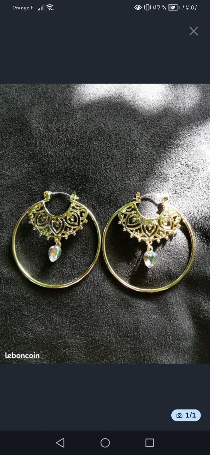 Boucles d'oreilles ethniques