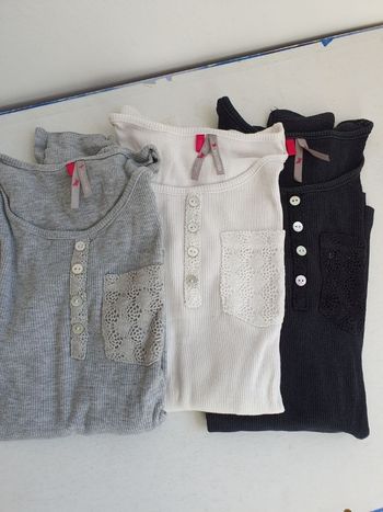 Lot de 3 T-shirts fille 12 ans