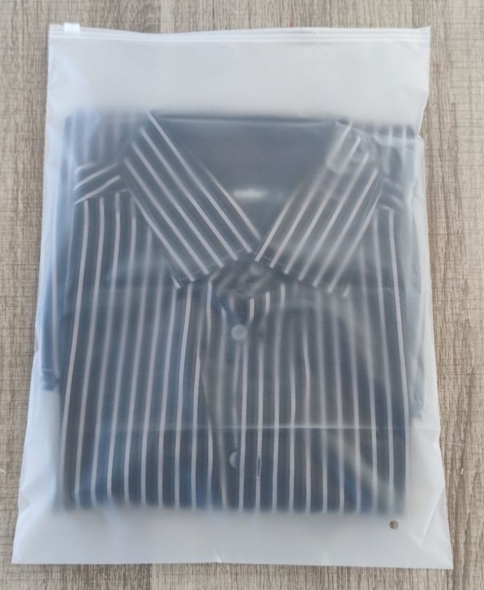 Chemise à manches longues pour homme marque Celio couleur noire à rayure blanche taille XL - photo numéro 8