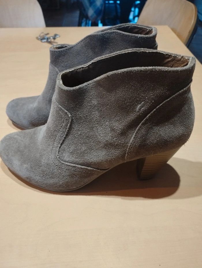 Boots beige daim - photo numéro 2