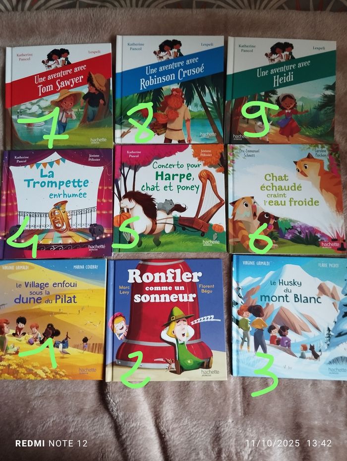 Plusieurs livres enfants