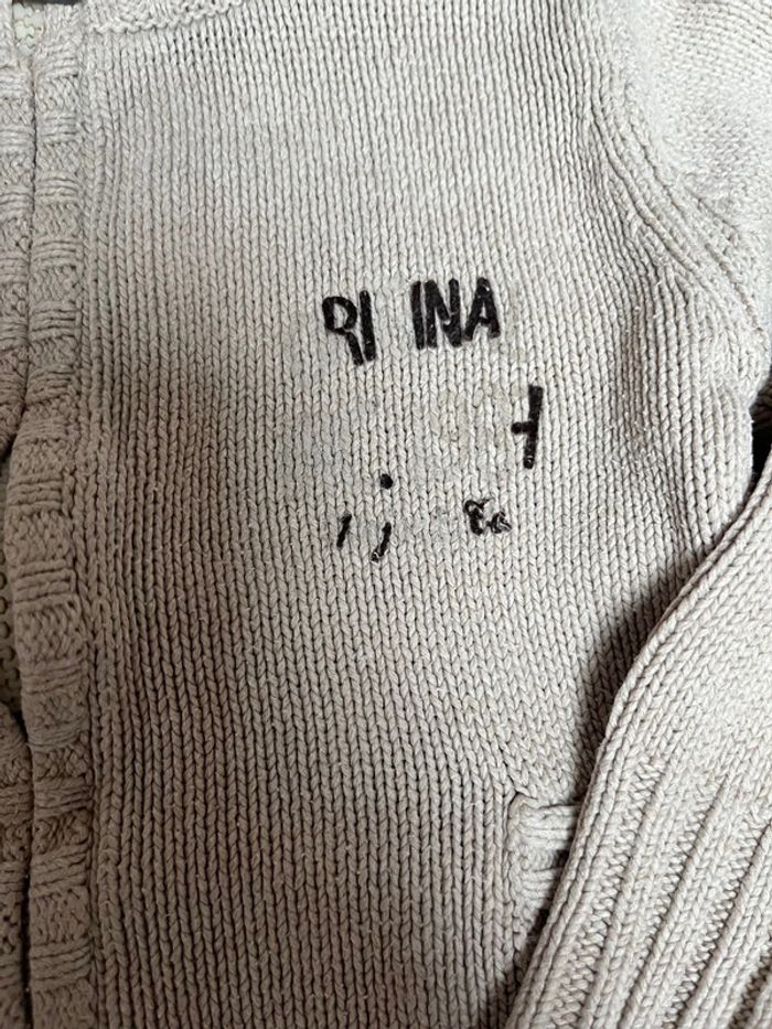 Gilet en maille sergent major taille 24 mois - photo numéro 3