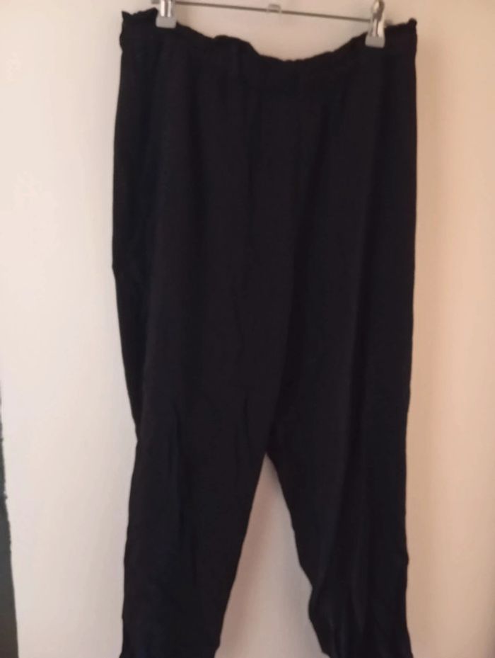 Pantalon fluide léger noir femme taille 42 - photo numéro 2