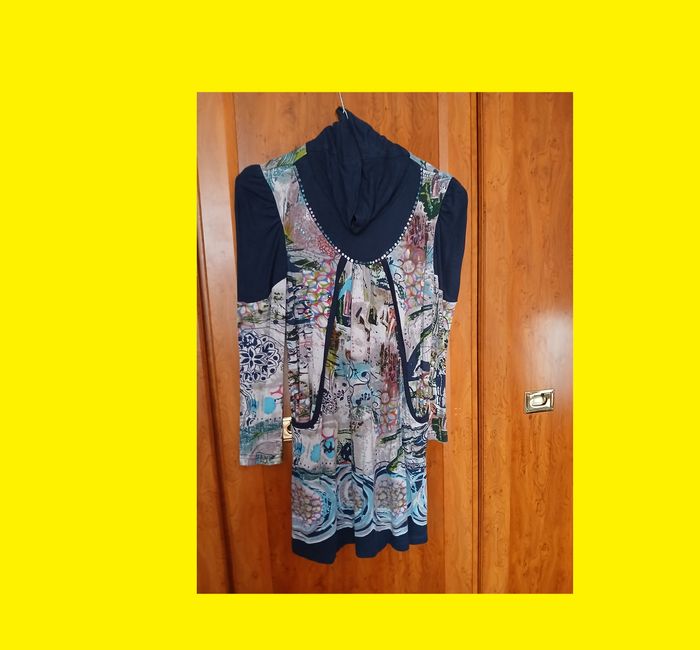 Robe manche longue col roulé 10 12 ans