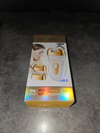 [NEUF] Épilateur électrique rechargeable blanc doré