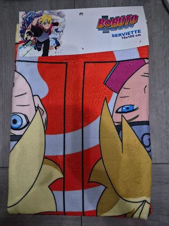 Drap de plage Naruto Boruto 75×150cm.