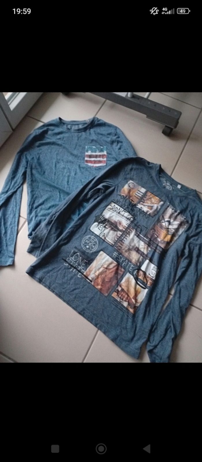 Lot de 2 tee shirts 14 ans