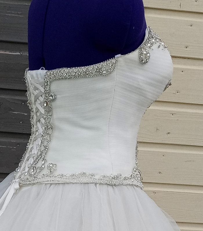 bustier corsage de Robe de mariée originale neuf - photo numéro 9