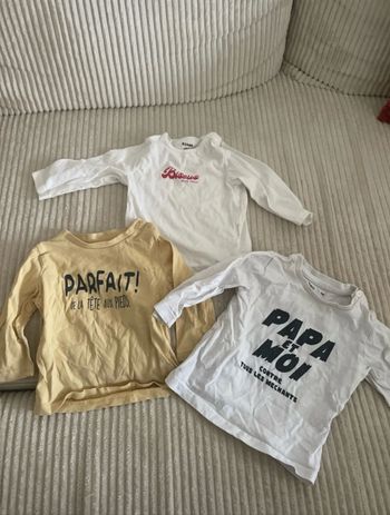 Lot de tee-shirts  6 mois