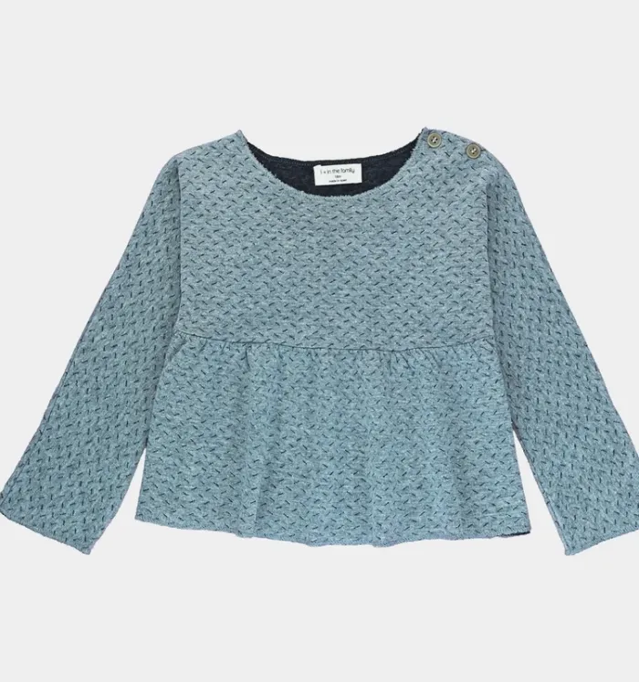 T-Shirt à manches longues 18 mois en coton et acrylique 1+ in the family