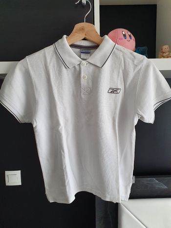 Polo blanc Reebok