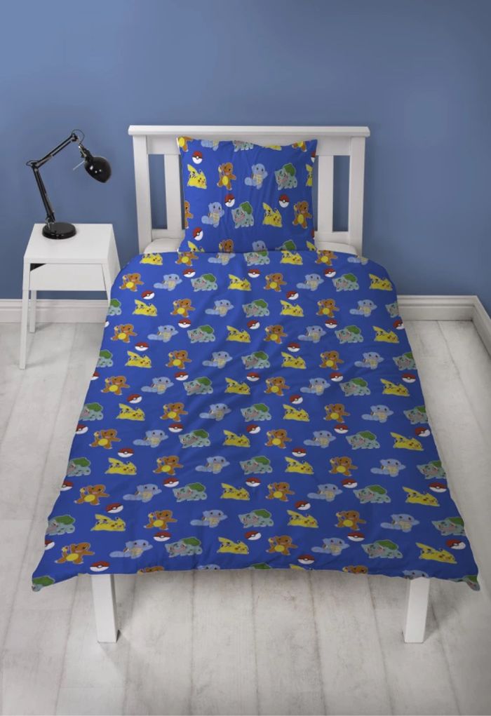 Housse de couette + Taie PIKACHU - POKÉMON - NEUF - photo numéro 2