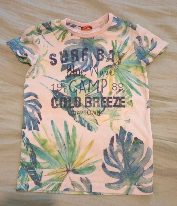 Tee shirt tao tape a l'oeil tropical 4 ans garçon carton 1a