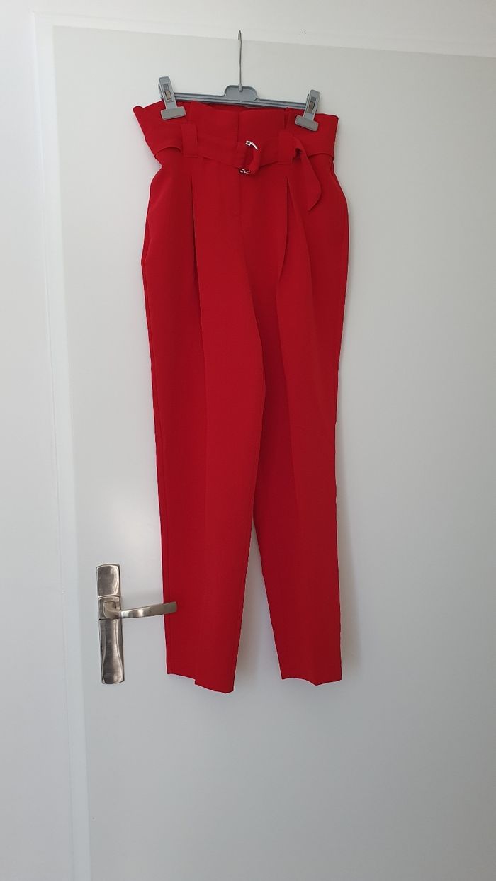 Pantalon rouge Etam en 36
