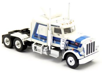 BREKINA 85714 Peterbilt 359 Blanc Métallisé  Bleu 1973 échelle  1:87 H0