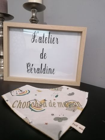 Bavoir bandana personnalisé