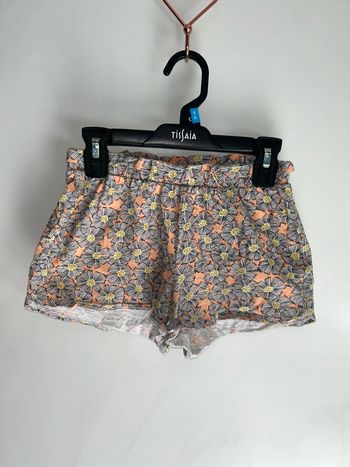 Short orange motif florale - 10 ans - Kiabi
