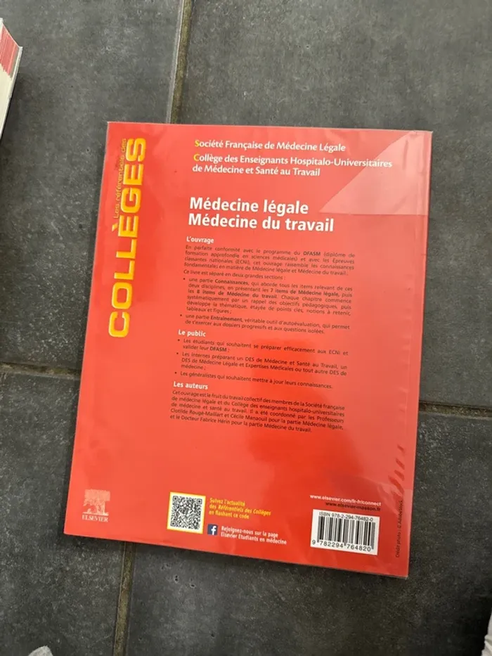 Livre Sénégal, médecine du travail, les référentiels des collèges - photo numéro 3