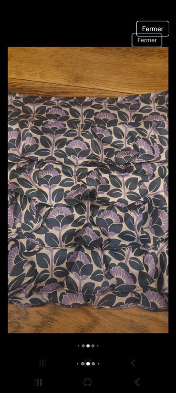 Mini jupe Dept 100% Soie taille S parfait état - photo numéro 8