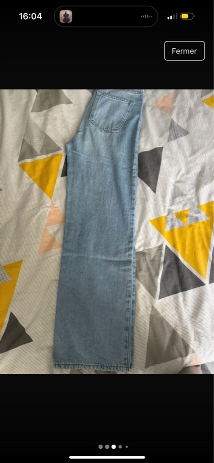 jeans large bleu femme - photo numéro 3