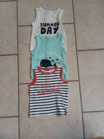 Lot de 3 débardeur 3 mois kiabi