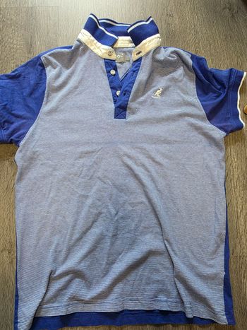 Polo bleu kangol très bon état taille M