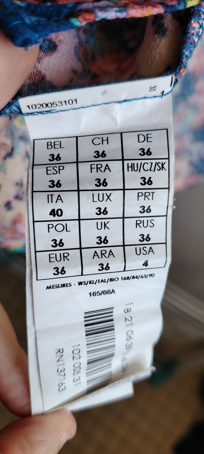 Jupe crayon fleurie colorée – Promod – Taille 36 - photo numéro 4