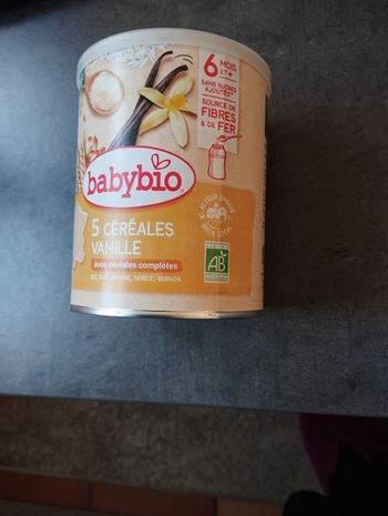Babybio 6 mois et + 5 céréales vanille 