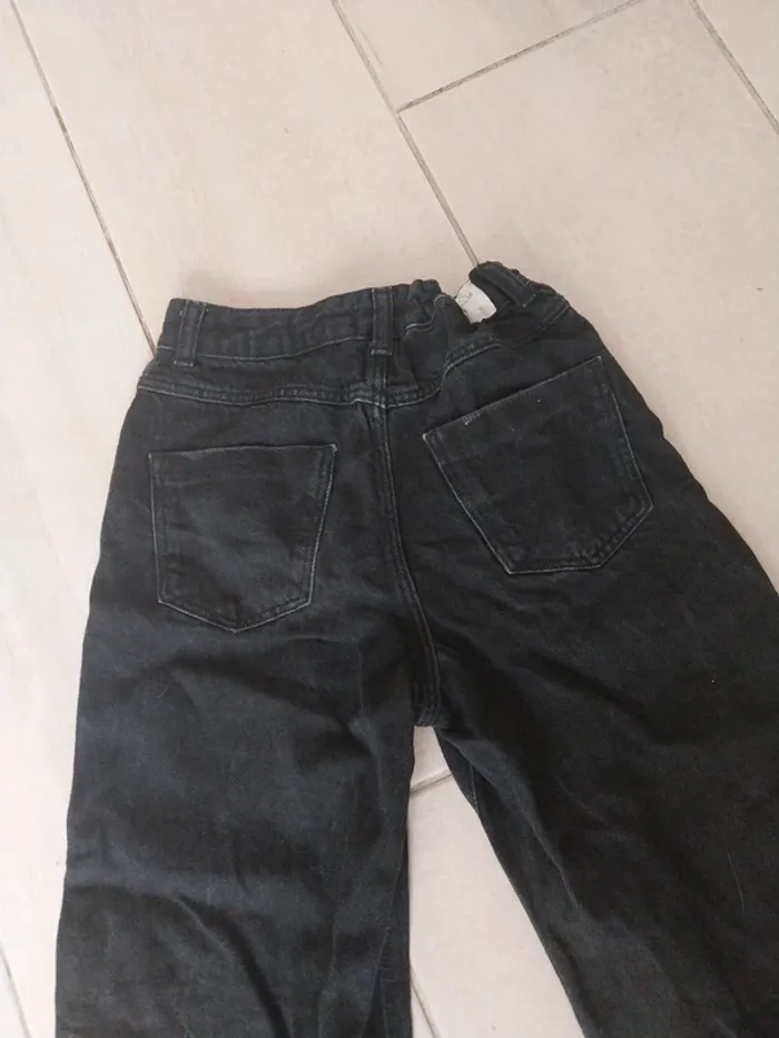 Jean large noir mango 12 ans - photo numéro 4
