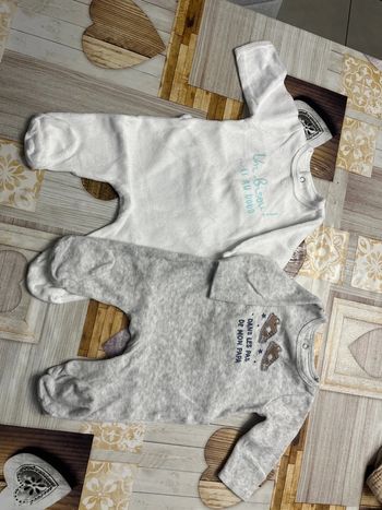 Lot de 2 Pyjamas 3 mois
