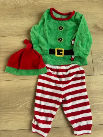 Ensemble de Noël Pyjama tenue pantalon pull bonnet 6 mois