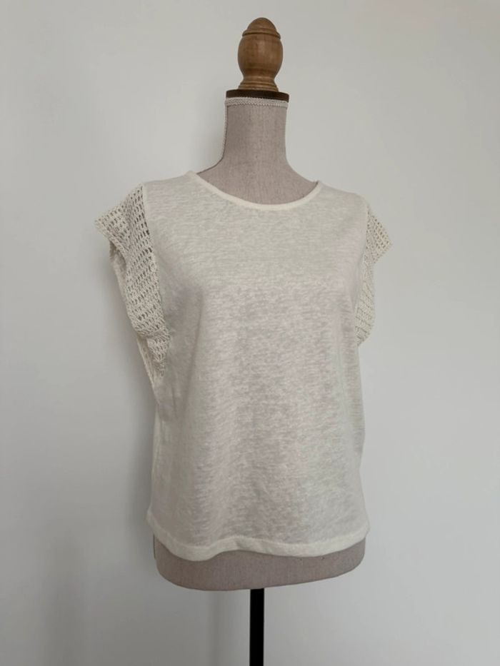 Maillot t-shirt top Camiseta Maglietta Swimsuit Maglia manches camisa blouse folder blusa court - photo numéro 2