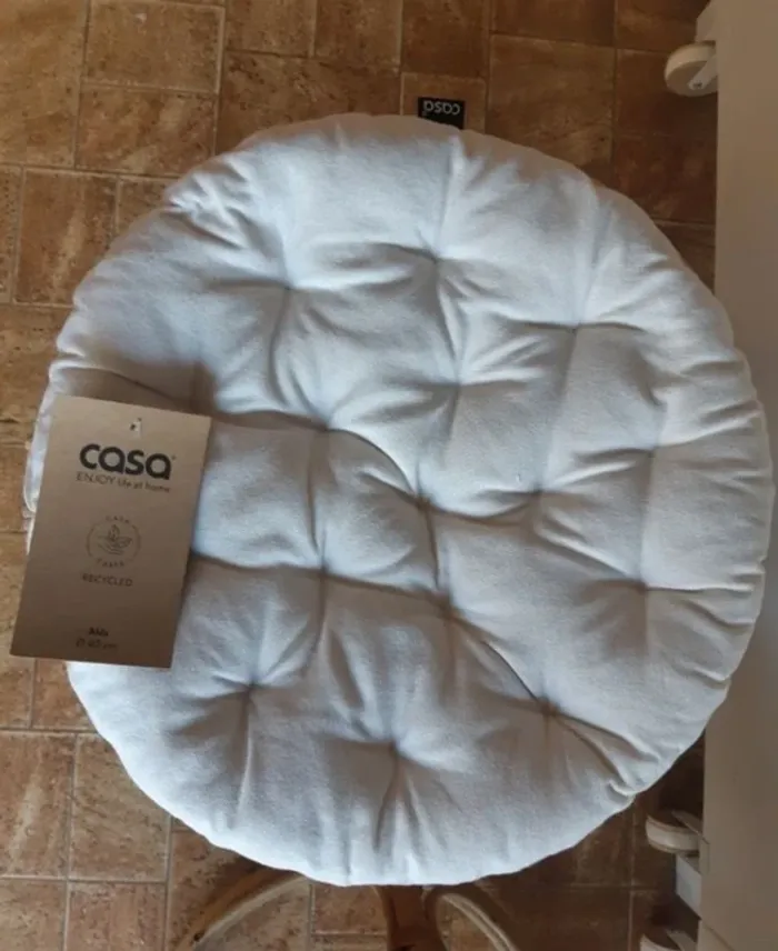 Lot de 2 poufs en rotin - photo numéro 2