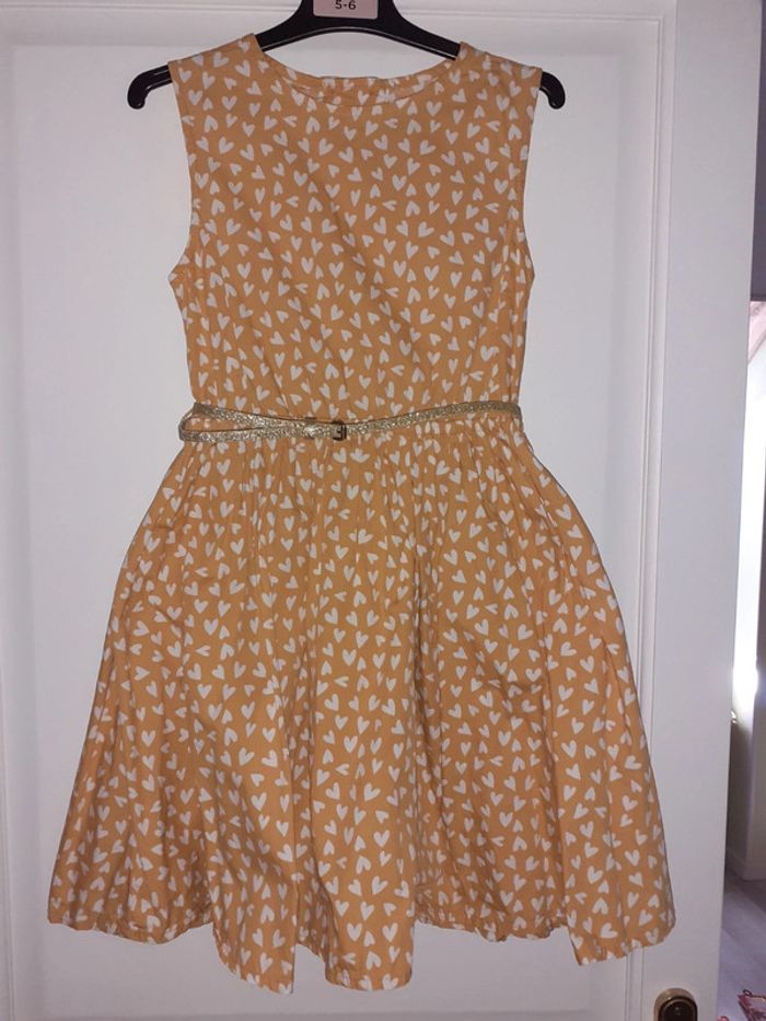 Robe sans manches mi-saison été  10 ans cœur